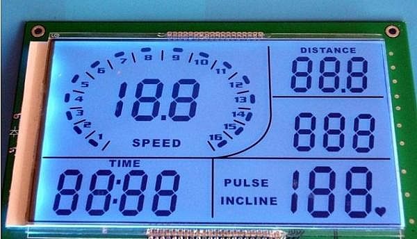 Treadmill LCD display